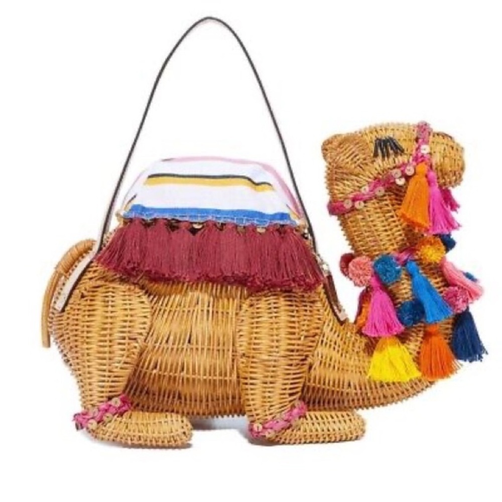Kate Spade Camel Wicker Crossbody Bag 🐪✨